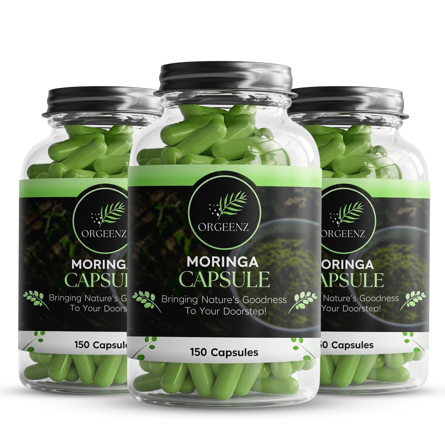 ORGEENZ Premium Moringa Capsules - Pack of 3