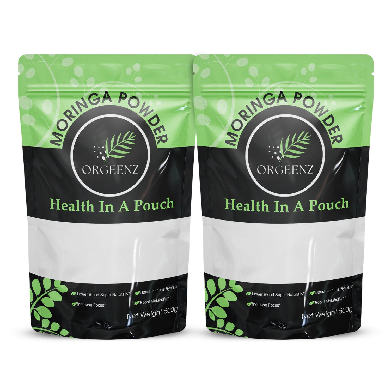 ORGEENZ Premium Moringa Powder - Pack of 2